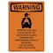 Signmission Safety Sign, OSHA WARNING, 10" Height, Rigid Plastic, Nitrogen Gas Can Cause, Portrait OS-WS-P-710-V-13345 - alternate 1